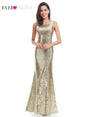 Sequined Evening Dresses V-Neck Elegant