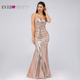 Sequined Evening Dresses V-Neck Elegant