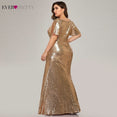 Sequined Evening Dresses V-Neck Elegant