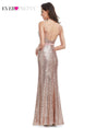 Sequined Evening Dresses V-Neck Elegant