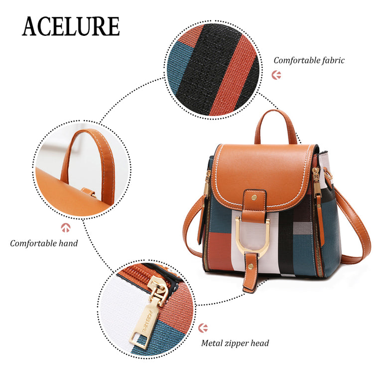 Cute Design Backpacks Women Leather