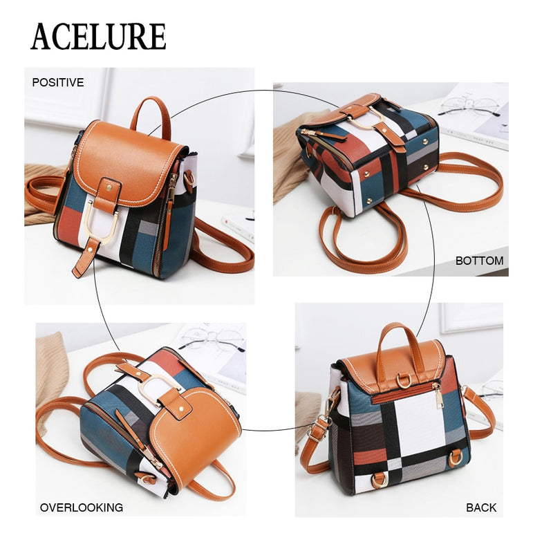 Cute Design Backpacks Women Leather