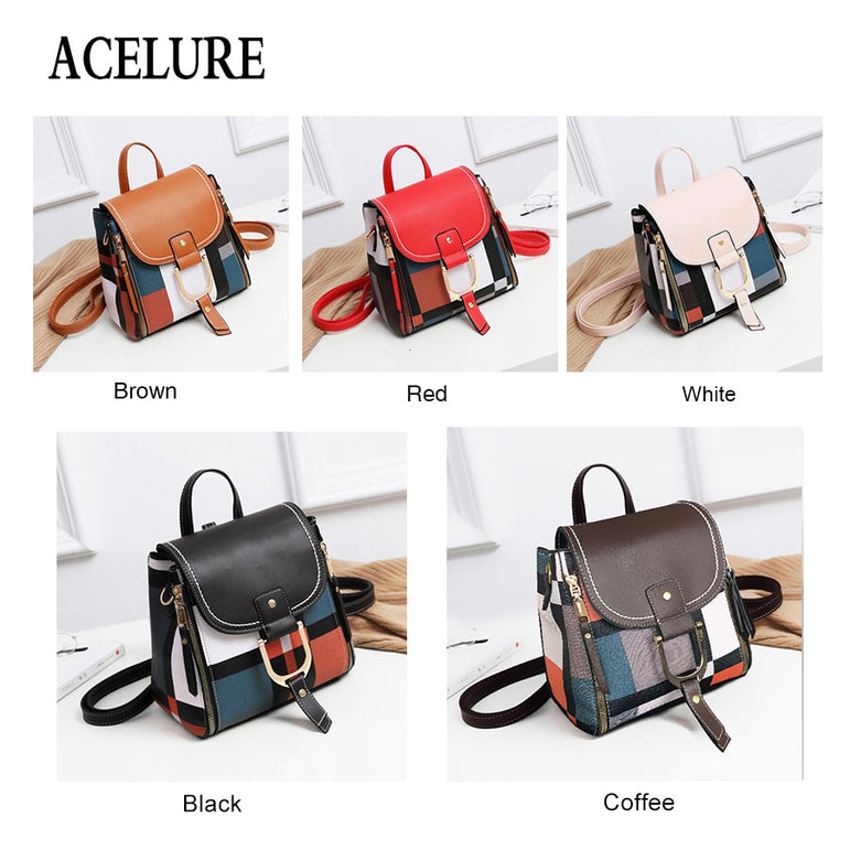 Cute Design Backpacks Women Leather