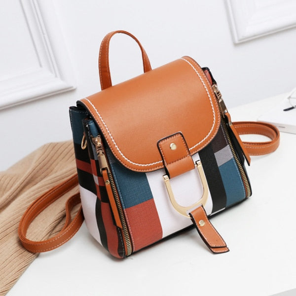 Cute Design Backpacks Women Leather