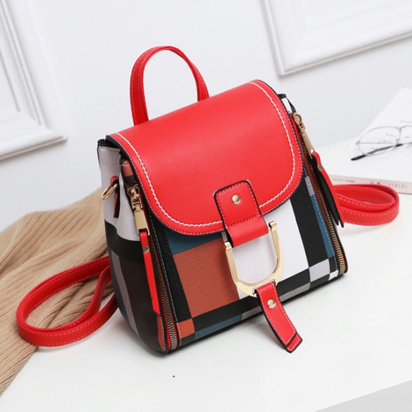 Cute Design Backpacks Women Leather