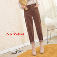 Autumn Winter High Waist Corduroy Harem Pants