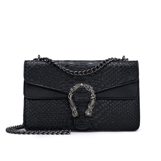 Snake Fashion Women Alligator PU Leather Bag