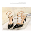 Rivet High Heels Luxury Designer Shoes