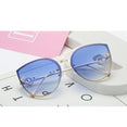 Cat Eye Metal Frame Mirror Sun Glasses