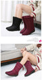 Ankle Snow Waterproof Tassel Lady Elastic Boat