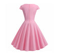 Pink Summer Dress Elegant Retro