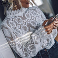 Simplee Elegant white lace blouse