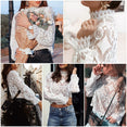 Simplee Elegant white lace blouse