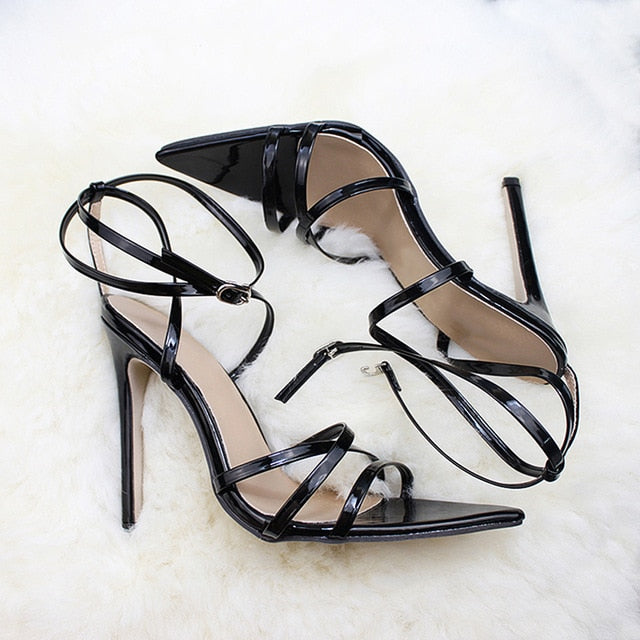 Thin Heels Ankle Strap Pumps Shoes