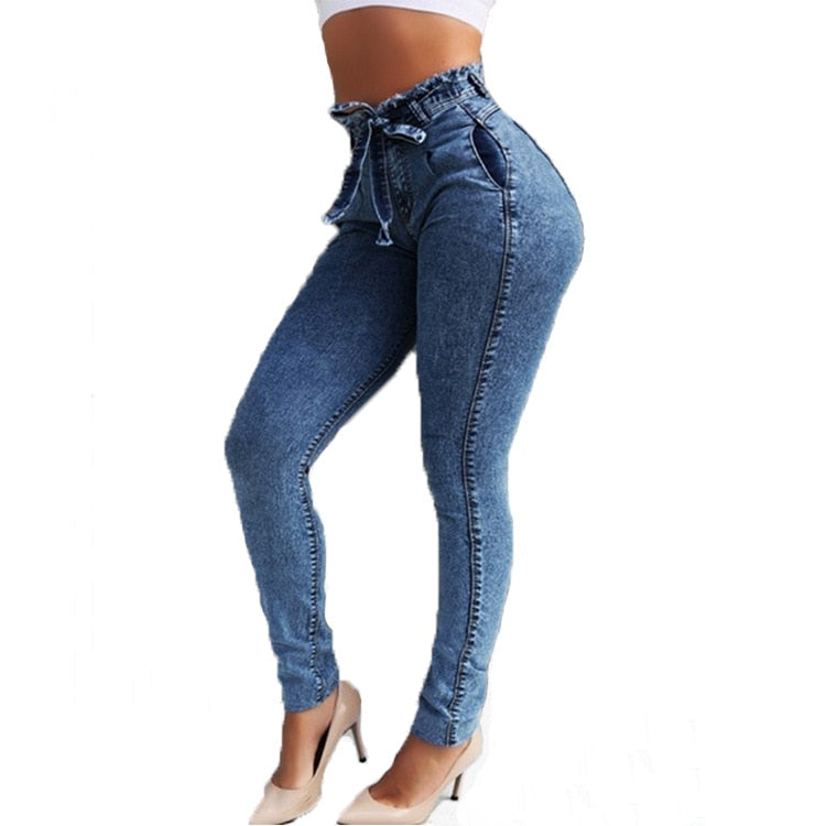 High Waist Jeans For Women Slim Stretch