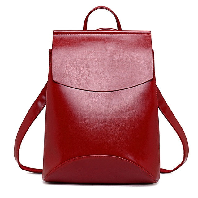 Fashion Women Backpack High Quality Leather