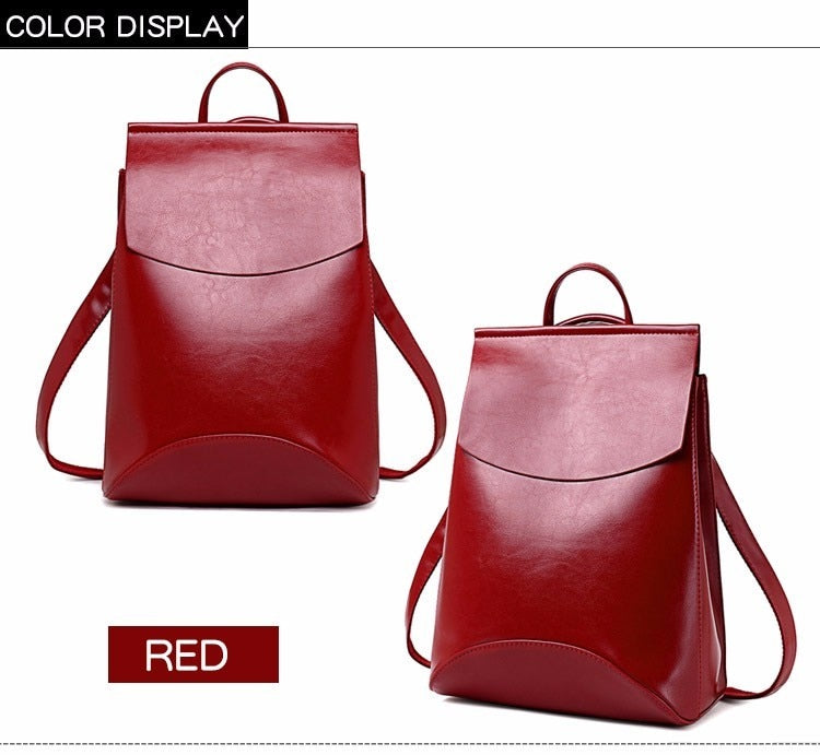 Fashion Women Backpack High Quality Leather