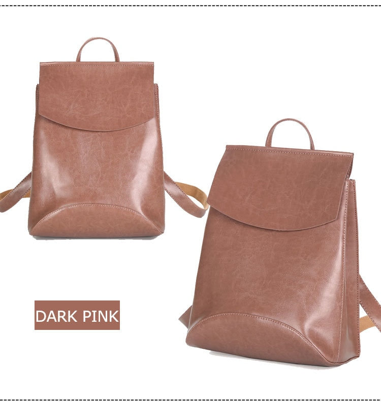 Fashion Women Backpack High Quality Leather