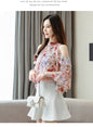 Blouse women 2020 ladies tops floral chiffon