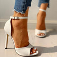 Ladies Stiletto Super Peep Toe shoes