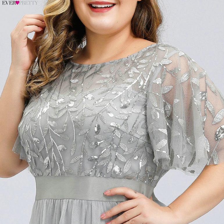 Plus Size Sequined Evening Dresses Long