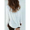 Women Long Sleeve Ruffles White shirt