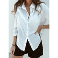 Women Long Sleeve Ruffles White shirt