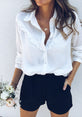 Women Long Sleeve Ruffles White shirt