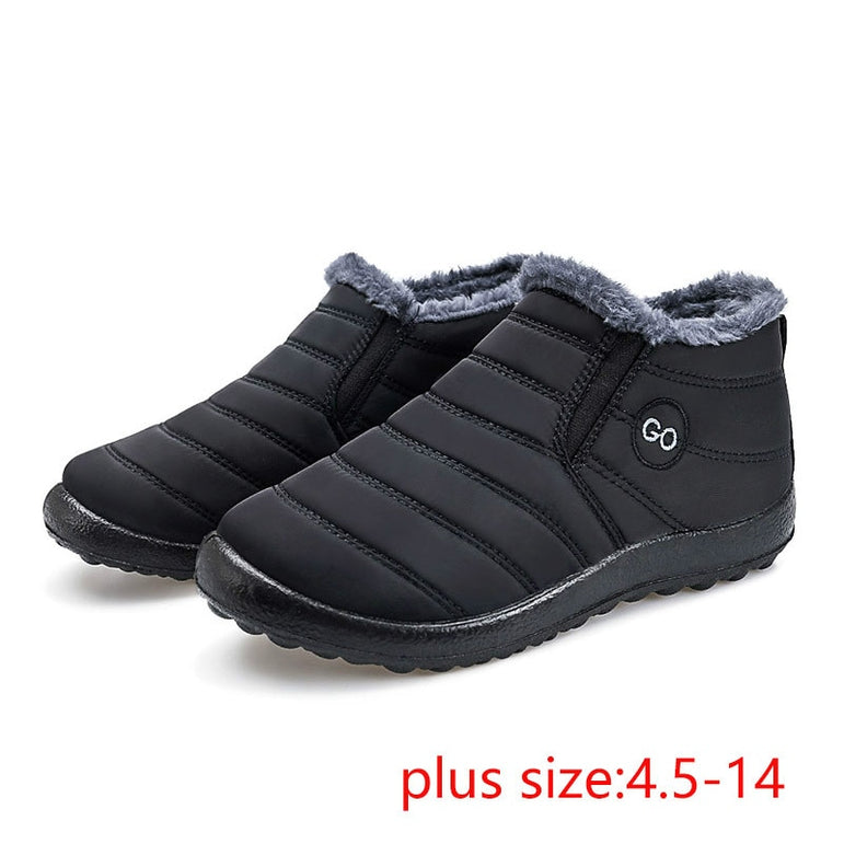 Waterproof winter solid casual boots