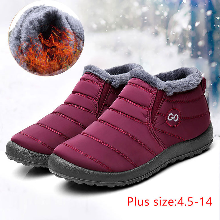 Waterproof winter solid casual boots