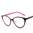 Cat eye frame clear lens eyeglasses