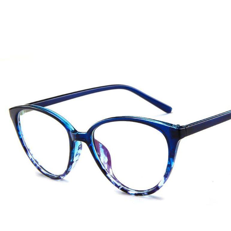 Cat eye frame clear lens eyeglasses