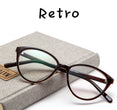 Cat eye frame clear lens eyeglasses