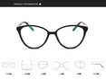 Cat eye frame clear lens eyeglasses