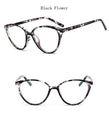 Cat eye frame clear lens eyeglasses