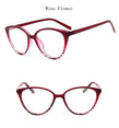 Cat eye frame clear lens eyeglasses