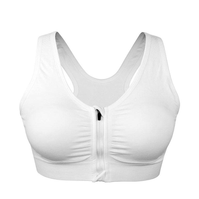 Zipper Push Up Sports Bras