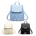 Backpack Women Pu Leather Female