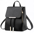 Backpack Women Pu Leather Female