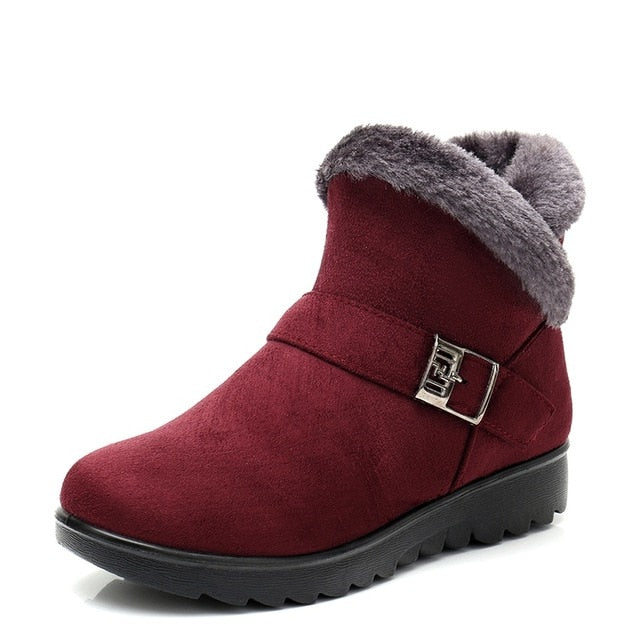 Short Fur Plush Winter Ankle Boot