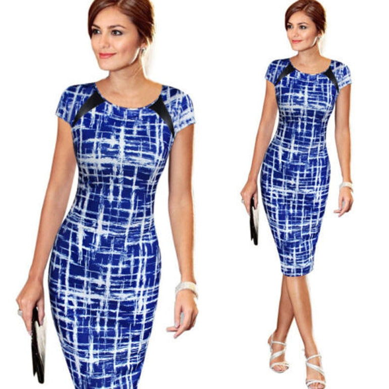 Office Formal Party Tunic Pencil Dress