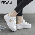 Fashion Breathable PU Leather Women Sneakers