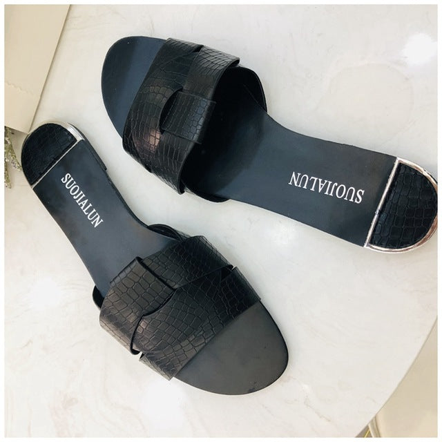 New Brand Mixed Colors Women Flat Slipper