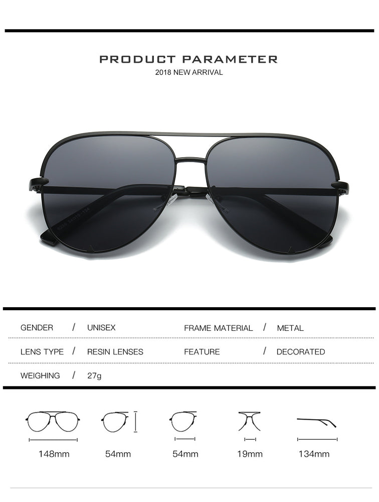 New Fashion Brand Designer Ladies Pilot Sunglasses