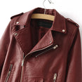 New Short Faux Soft Leather Jacket Zipper