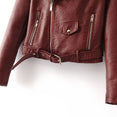 New Short Faux Soft Leather Jacket Zipper