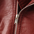 New Short Faux Soft Leather Jacket Zipper