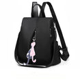 Anti-theft backpack solid color bag