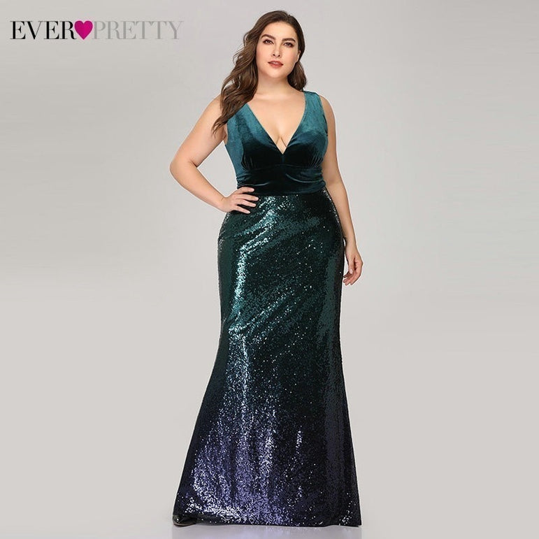 Plus Size Evening Dresses Long Pretty