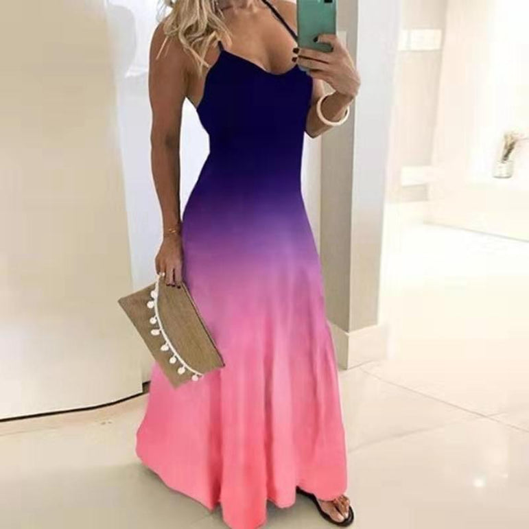 2020 Women Casual Loose Strap Dress